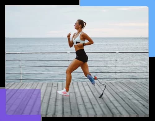 Спортивный протез для активной нагрузки